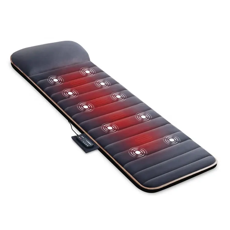 Tapis de massage par vibration électrique complet du corps, matelas vibrant, tapis dorsal