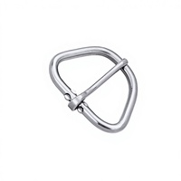 Boucle de sangle de ventre de cheval en acier inoxydable, boucle de cinch, accessoires de bride, accessoires de selle de grande taille 26031303