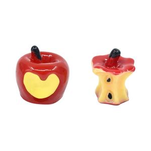 Abalorios de resina de manzana roja simulada, artesanías de resina de frutas dulces para pendientes, collares, accesorios y decoración de jardín de hadas - Product Image 1