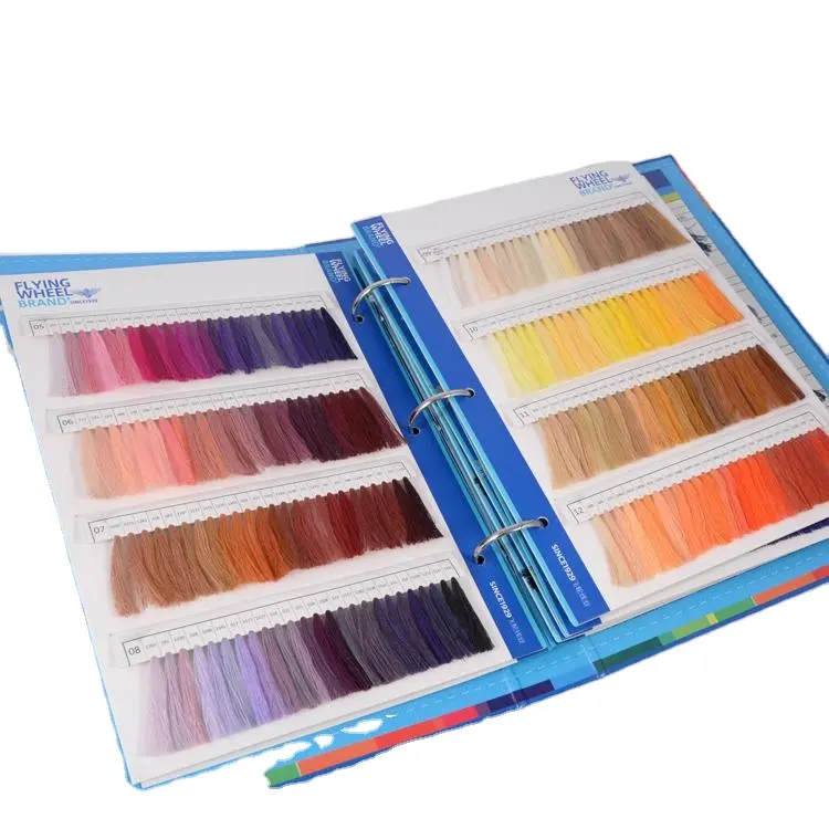 Spun polyester and Poly Poly core spun sewing thread color card