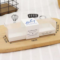 Boîte d'emballage transparente haute en plastique pour gâteaux de mariage, vente en gros, boîtes en plastique de luxe pour gâteaux d'anniversaire avec plateau en papier