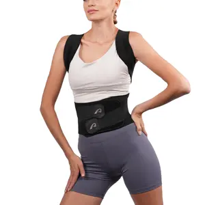 Individuelles Logo einstellbarer Schultergürtel unterer Rückenstütze Lendenwirbel-Haltungsregler