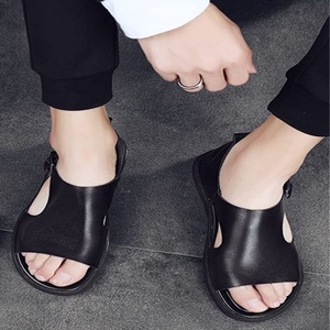 รองเท้าแตะหนังแท้ ระบายอากาศ สไตล์ลำลอง แฟชั่นฤดูร้อน รุ่นใหม่ สำหรับผู้ชาย - Product Image 4