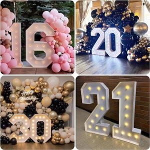 2025 bán buôn lớn trang trí đám cưới Backdrop sân khấu <span class=keywords><strong>Led</strong></span> 3ft 4ft 5ft kim loại marquee thư Số Tình Yêu cho hôn nhân Đảng - Product Image 5