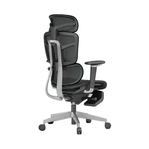 Sedia da ufficio nera con schienale alto MARATTI sedia da lavoro girevole sedia da Computer in rete