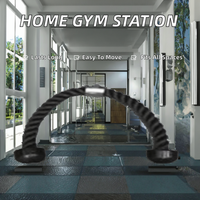Station de musculation multifonctionnelle pour la maison, entraînement des bras, des biceps et des triceps, équipement d'entraînement en acier + nylon, ceinture d'entraînement unisexe