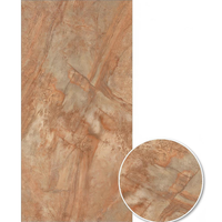 Panneau PVC 3D gaufré de luxe, feuille de marbre UV avec élégantes veines marbrées, étanche pour appartements, salles de bain et cuisines