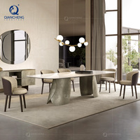 Ensemble de table à manger pliable nordique minimaliste ensemble de 6 chaises support de table à manger pliable multifonctionnel rétractable