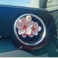 Pewangi Mobil Peach Blossom Aromaterapi Dekorasi Ventilasi Udara Bunga Plaster Aroma Segar Dewi
