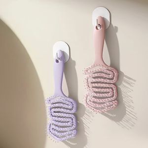 Nuovo pettine soffice utilizzabile sia su capelli bagnati che asciutti, addio alle punte piatte, design a mezzaluna che si adatta alla forma della testa, perfetto per l'uso domestico - Product Image 4