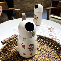 Vide dessin animé en acier inoxydable créatif 500ml intelligent eau termo bouteille intelligent led affichage température affichage thermos tasse