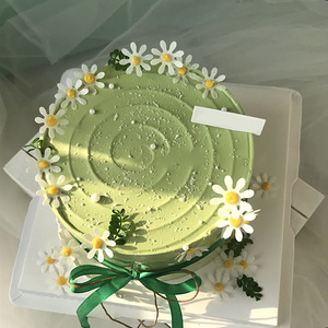 ท็อปเปอร์เค้กอะคริลิค ลายดอกเดซี่ น้ำผึ้งและรสหวาน สำหรับตกแต่งเค้กวันเกิด สไตล์ A B D - Product Image 2