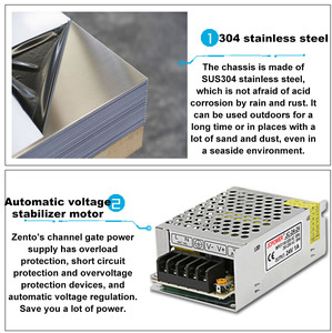 Barrière de sécurité pivotante à lecteur de cartes RFID efficace en acier inoxydable 304, <span class=keywords><strong>test</strong></span>ée sans défauts 3 millions de cycles - Product Image 4