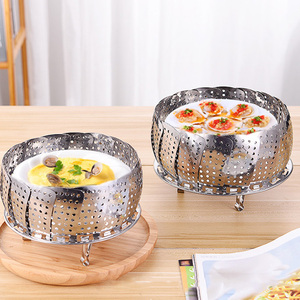 Cesta Vaporera para Verduras, Plegable, Expandible, <span class=keywords><strong>de</strong></span> Acero Inoxidable Premium, Vaporera para <span class=keywords><strong>Cocinar</strong></span> Vegetales - Product Image 6
