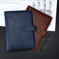 Jolis carnets de notes à anneaux sublimés personnalisés A5 agenda en cuir à couverture rigide avec stylo