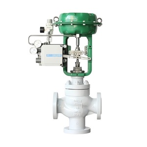 Vanne de régulation pneumatique à trois voies Szspsk Dn50 pour chaudière, vapeur et huile de transfert de chaleur - Product Image 1