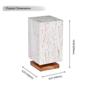 Lámpara de Mesa LED de Mármol Natural y Cerámica Personalizada con Diseño Moderno para Sala de Estar, Dormitorio, Mesita de Noche, Decoración del Hogar - Product Image 2