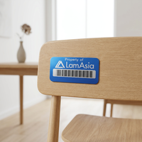 Etiquetas de Código de Barras de Aluminio Anodizado Personalizadas, Impresión por Serigrafía, Adhesivo 3M300, Ecológicas, para Uso en Exteriores