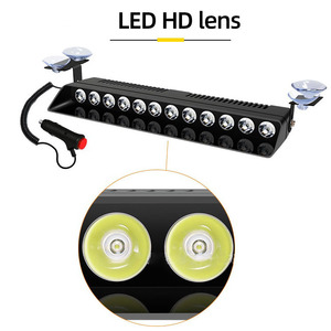 Dc12v xe Truck Red Blue LED <span class=keywords><strong>Strobe</strong></span> Flash <span class=keywords><strong>Light</strong></span> 12SMD Sucker Bảng điều khiển nội thất Kính Chắn Gió Cảnh Báo đèn flash LED đèn - Product Image 6