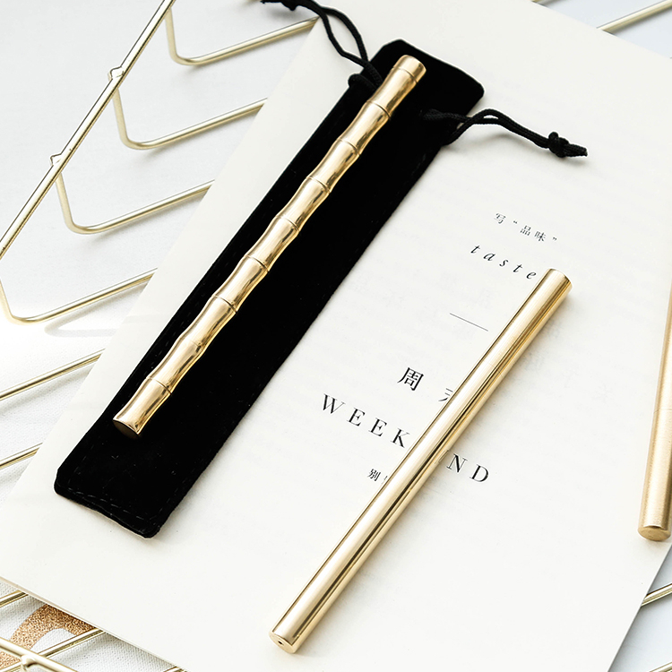 Латунная ручка Maxery в стиле ретро, металлическая нейтральная ручка для бизнес-подписи для студентов, персонализированные канцелярские товары, рождественский подарок, логотип на заказ