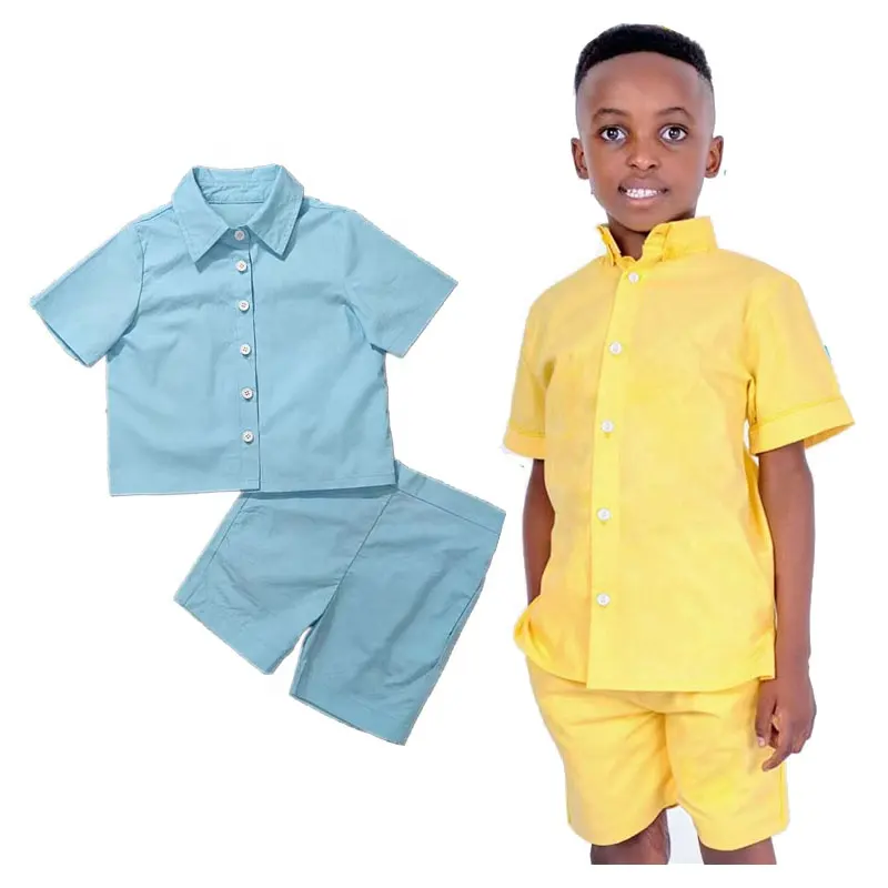 Abbigliamento moda 2 3 4 5 6 8 anni pantaloncini e camicia Set abiti estivi per Lil Boys abito formale bei vestiti del ragazzo del bambino