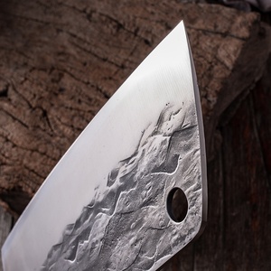 Cuchillo de Cocina de Acero Inoxidable VG10 Forjado a Mano, Estilo Chino Antiguo, Mango de Madera con Resina y Patrón Martillado, Cuchillo de Cocina para Damas - Product Image 3