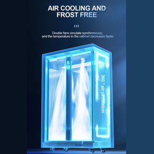 Réfrigérateur de présentation de boissons pour hôtels et bars, avec 4 portes vitrées, pour bières et autres boissons, vente en gros - Product Image 4