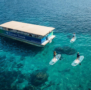 Tabla de <span class=keywords><strong>Paddle</strong></span> Surf de PC de 17 cm para Surfear en el Mar, <span class=keywords><strong>Alquiler</strong></span> de Tabla Rígida Transparente para Playa - Product Image 5