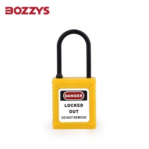 <span class=keywords><strong>Cadenas</strong></span> de sécurité jaune 4 mm de diamètre <span class=keywords><strong>à</strong></span> <span class=keywords><strong>clé</strong></span> identique avec anse en nylon de 38 mm certifié CE pour la sécurité électrique industrielle (LOTO) - Product Image 6