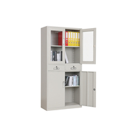 Armoire de classement métallique moderne à deux tiroirs pour le rangement quotidien des papiers à la maison, au bureau ou à l'école