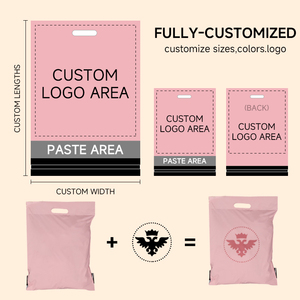 Giá rẻ 100 cái gửi thư túi poly bưu phẩm với xử lý cho vận chuyển tự dính gửi thư túi cho vận chuyển quần áo - Product Image 4