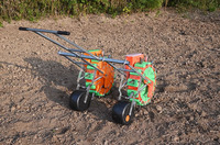 Semoir à maïs double rangée de haute qualité pour usage domestique et agricole, planteur manuel de légumes pour le semis, composants d'engrenage en parfait état, vente en gros
