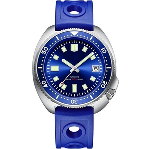 Montre de plongée automatique Turtle NH35 6105 SD1970 avec fond blanc, étanche 200M, verre saphir avec revêtement antireflet - Product Image 1