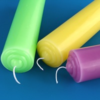 Riesige Zylindrische Bunte Wachskerzen mit Langer Brenndauer, Unparfümierte Großpackung Säulenkerzen für Haushalt, Stromausfall, Anbetung und Feiern