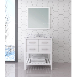 Design moderne Hôtel Blanc Lavabo étanche au sol 6 tiroirs à fermeture douce Armoire <span class=keywords><strong>de</strong></span> rangement <span class=keywords><strong>Salle</strong></span> <span class=keywords><strong>de</strong></span> <span class=keywords><strong>bain</strong></span> Vanités avec évier - Product Image 2