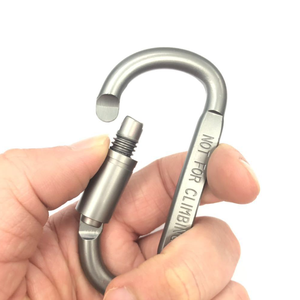 Llavero con clip <span class=keywords><strong>de</strong></span> mosquetón para <span class=keywords><strong>escalada</strong></span> al aire libre, mini mosquetón táctico <span class=keywords><strong>de</strong></span> supervivencia personalizado con forma <span class=keywords><strong>de</strong></span> al - Product Image 5