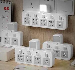 Fashion table extension socket outlet with LED light