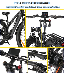 PASELEC UK Stock Electric Mountain Bike Dual Motor Drive 48V Lithium Battery Hydraulic Disc Brake Double Motors Electric <b>Bicycle</b> - Product Image 4