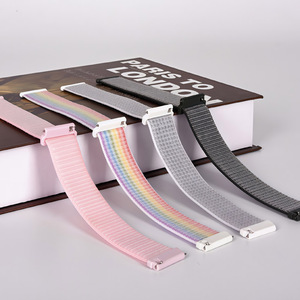 Correa de <span class=keywords><strong>Reloj</strong></span> Deportiva Universal de Nailon de 20 mm y 22 mm para Samsung Galaxy Watch 41 44 46 47 mm, Garmin, Huawei, <span class=keywords><strong>Xiaomi</strong></span>, <span class=keywords><strong>Fitbit</strong></span> - Product Image 3