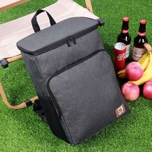 Sac à dos isotherme portable en aluminium pour pique-nique, grande capacité 20L, pour 36 canettes de bière, panier d'extérieur, sac à déjeuner - Product Image 6