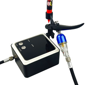 Mini Airbrush Pump <b>Kit</b> With 3 Speed Settings Gravity Feed Portable For Artwork Spray Painting <b>Model</b> Gundam Figure - Product Image 5