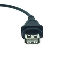 OEM ángulo recto 90 grados USB2.0 equipo eléctrico Cable AM tipo A USB 2,0G/F enchufe extensión ordenador Cable para Multimedia