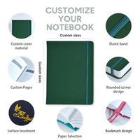 Carnet A5 personnalisé, couverture rigide en cuir PU, logo personnalisé imprimé, reliure spirale, pour étudiants, bureau, cadeau