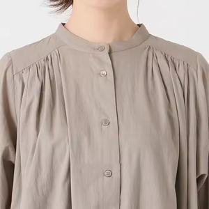 Robe d'été ample en lin de style japonais 2025 pour femme, taille unique, manches bouffantes, respirante, motif patchwork tissé - Product Image 2