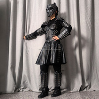 Gants laser LED style robot pour les fêtes de fin d'études d'Halloween et de Noël-Costume de danse cosplay pour le club-Robe fantaisie pour la fête