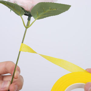 Rubans <span class=keywords><strong>de</strong></span> <span class=keywords><strong>papier</strong></span> personnalisés faits à la main pour l'art floral, fleurs vertes DIY pour fêtes - Product Image 6