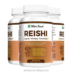 Extracto de hongo reishi de Winstown, suplemento 100% vegetal, cápsulas de extracto de hongo reishi, hongo reishi ganoderma - Product Image 2