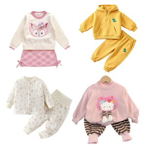 Offre Spéciale – Nouveaux Ensembles de Vêtements en Coton pour Enfants Automne-Hiver : Robes, Pantalons et Hauts pour Filles – Tenues Tendance pour Enfants - Product Image 1