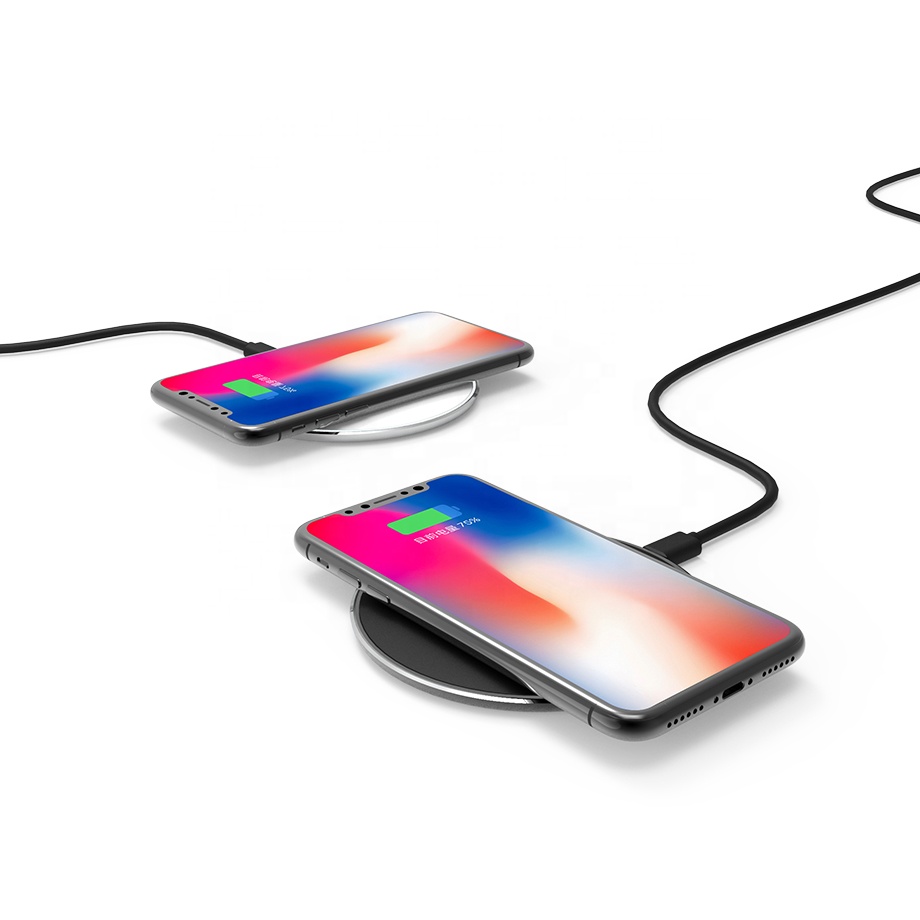 Hot New Products Quick Ultra Thin Aluminum Rubber Ce Certified Wireless Charging Dock Station