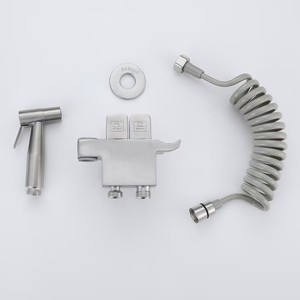 Tasti moderni per pianoforte a doppio controllo Set da toilette 304 in acciaio inossidabile pistola a spruzzo per bagno - Product Image 3